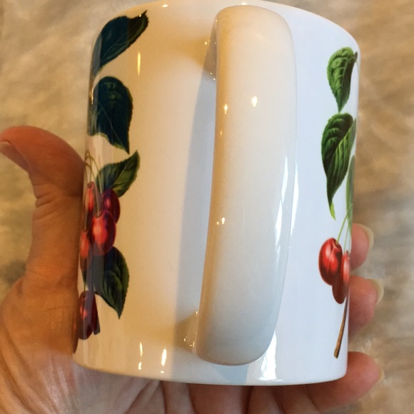 Wild Cherries Ceramic Mug NWT 6 oz Orca Coatings Cherry Botanical Mug - Picture 10 of 12